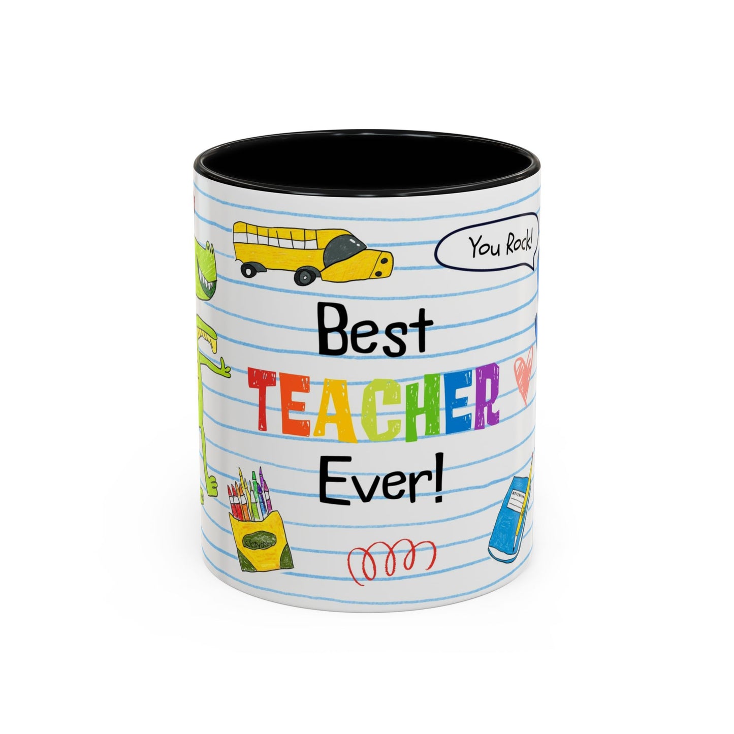 "Best Teacher Ever!" Accent Coffee Mug