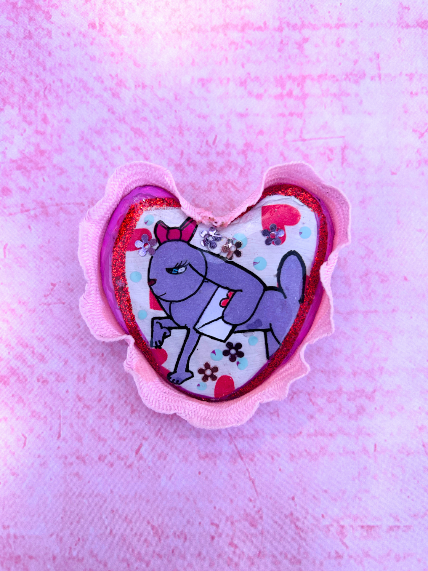 Lovely Pup Heart Pin