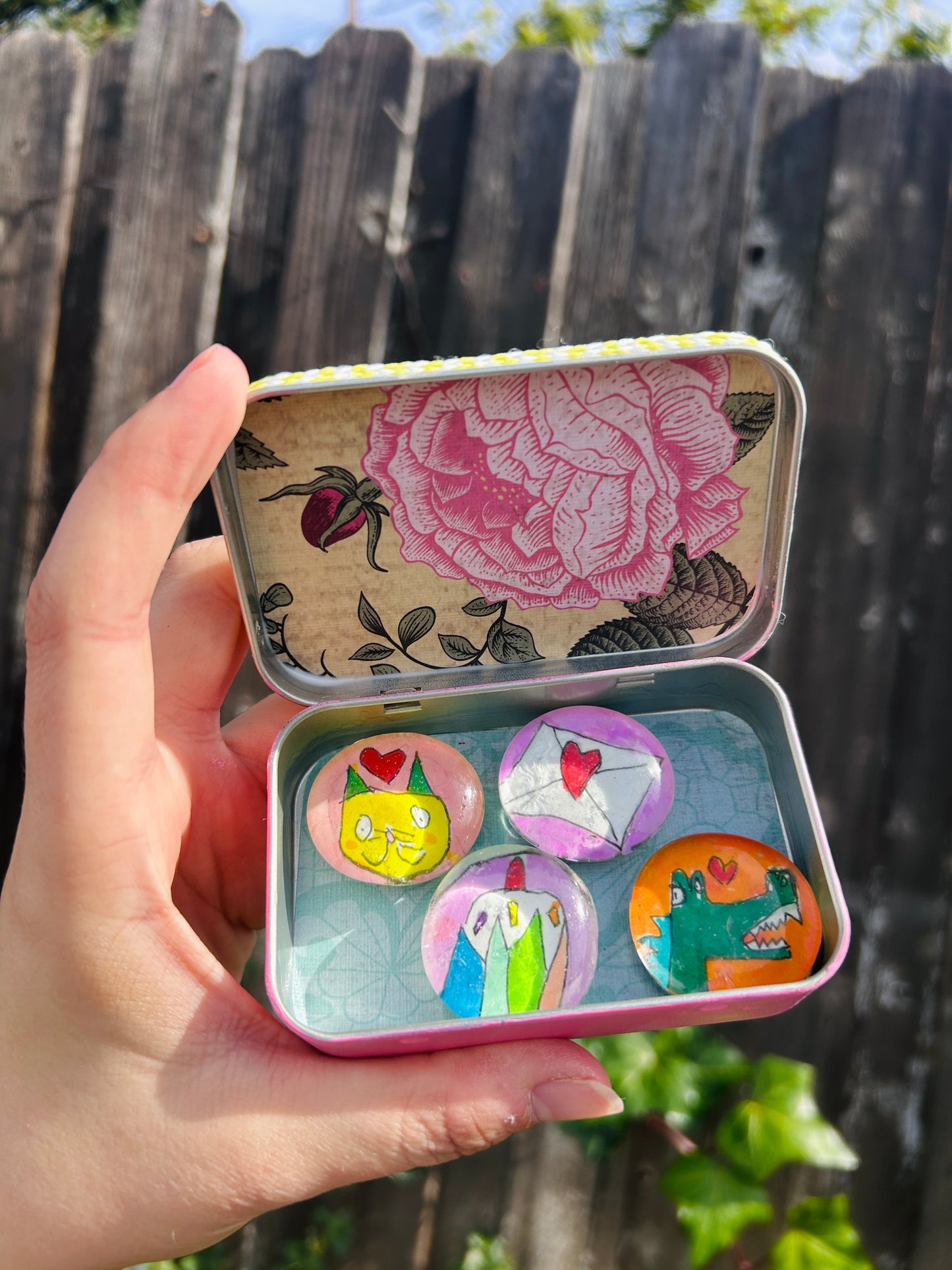 Marble Magnet Set Fun Valentine