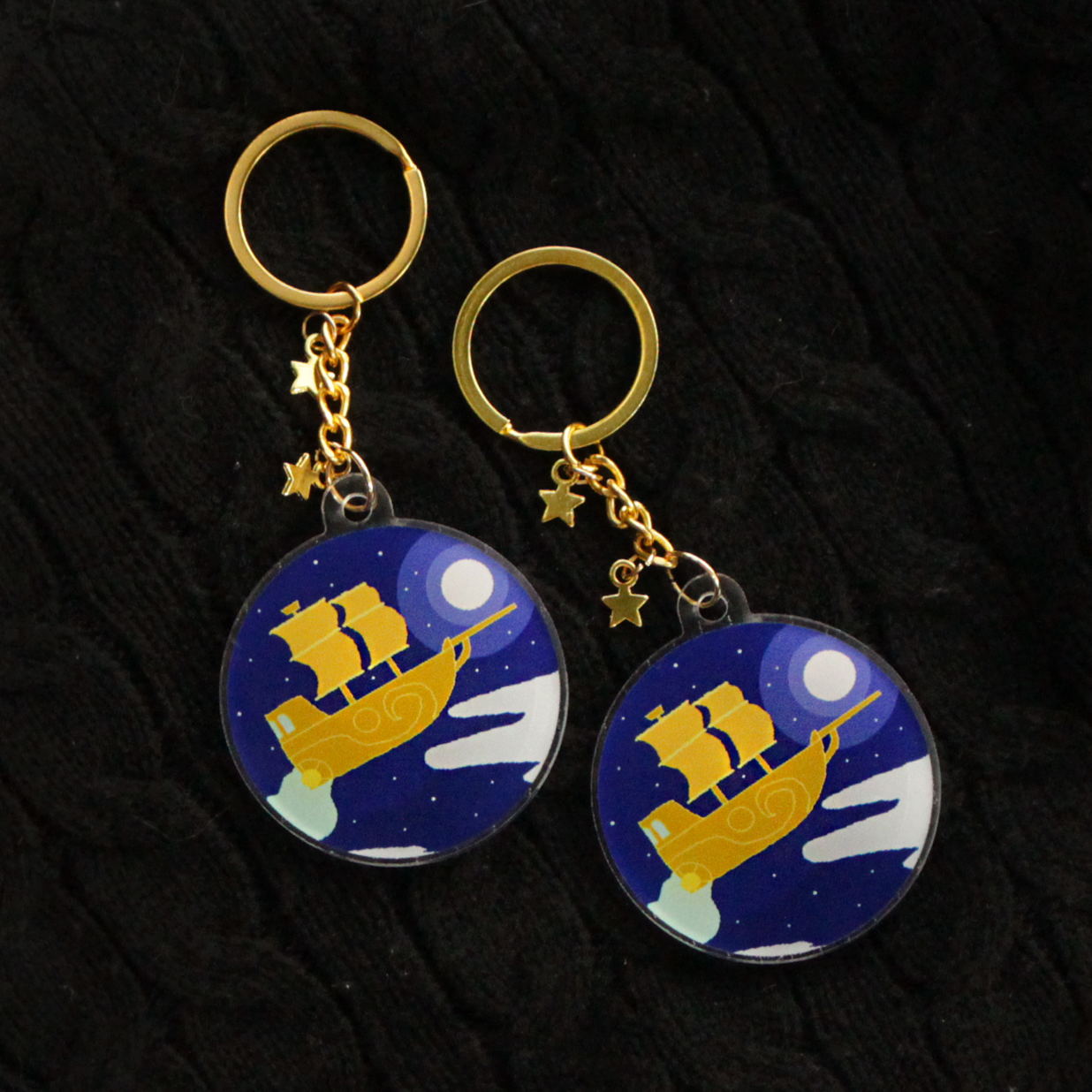 "Second Star to the Right" Keychain