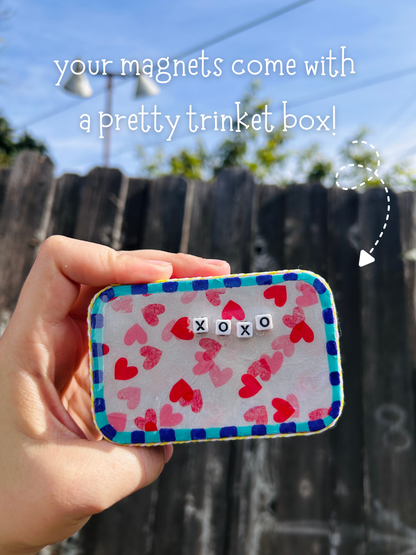 Marble Magnet Set Fun Valentine