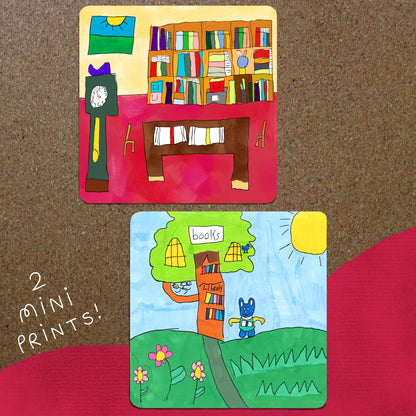 Sticker Mini Library Library Sticker Pack – NOVEL School of Art